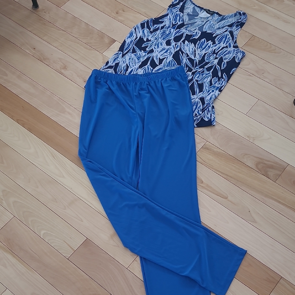 Blue Women's Pants 2pcs
